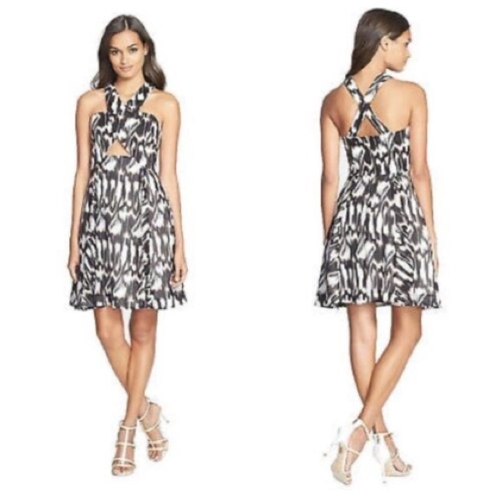 Trina Turk Keyhole Cutout Dress Size 4